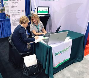 Sycamore's Vickie Lamb doing a live webinar at NCEA 2019